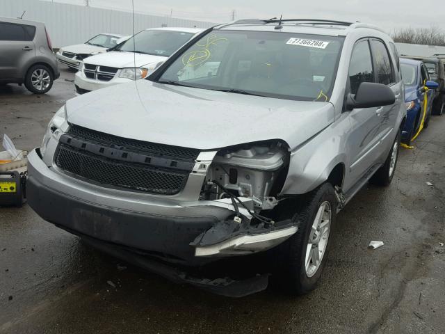 2CNDL63F856033432 - 2005 CHEVROLET EQUINOX LT SILVER photo 2