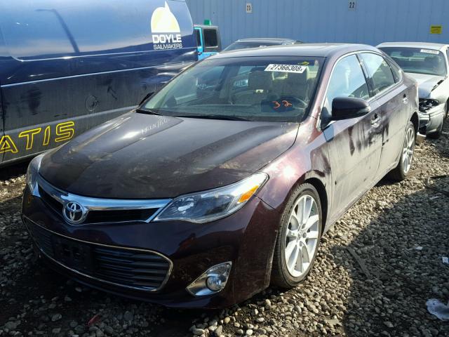 4T1BK1EB5DU065603 - 2013 TOYOTA AVALON BAS BURGUNDY photo 2