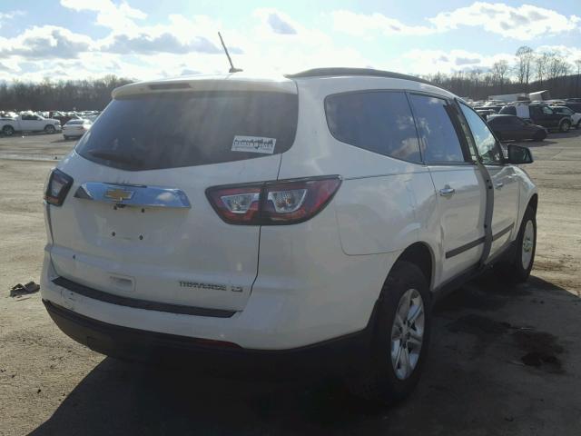 1GNKRFED5DJ265453 - 2013 CHEVROLET TRAVERSE L WHITE photo 4