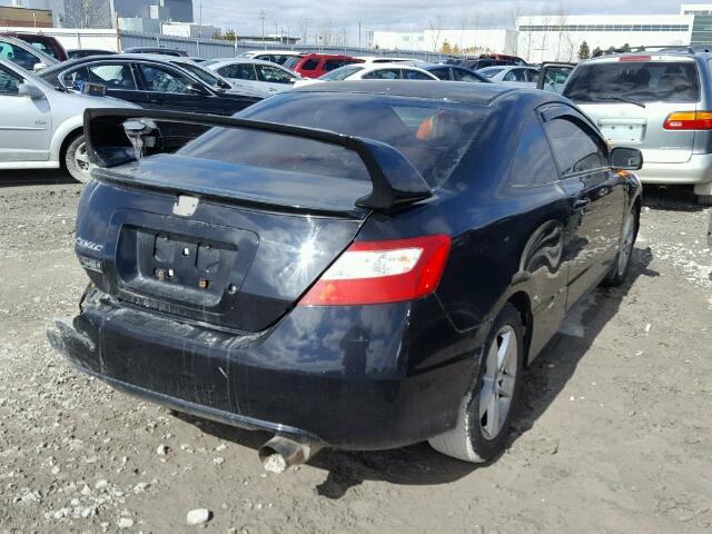 2HGFG11866H005984 - 2006 HONDA CIVIC EX BLACK photo 4