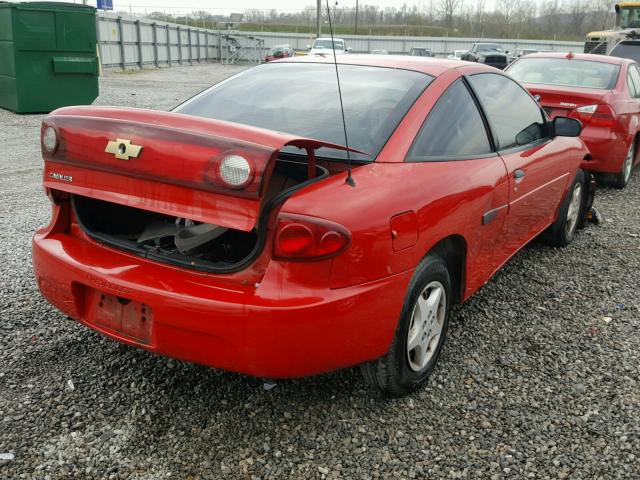 1G1JC12F957150859 - 2005 CHEVROLET CAVALIER RED photo 4