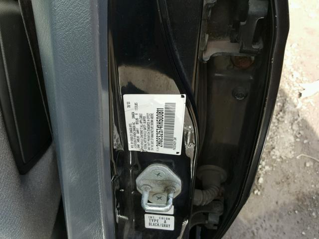 2HGES25741H500811 - 2001 HONDA CIVIC EX შავი ფოტო 10