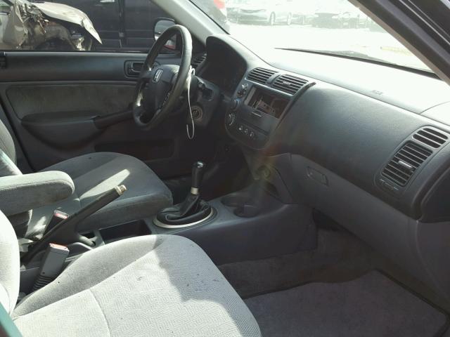 2HGES25741H500811 - 2001 HONDA CIVIC EX შავი ფოტო 5