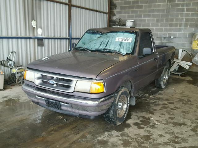 1FTCR10X5VTA09742 - 1997 FORD RANGER GRAY photo 2