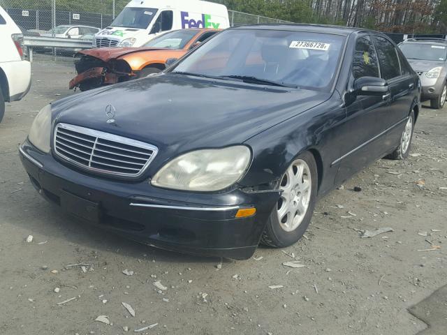 WDBNG75J3YA051170 - 2000 MERCEDES-BENZ S 500 BLACK photo 2