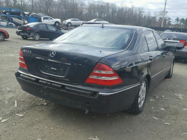 WDBNG75J3YA051170 - 2000 MERCEDES-BENZ S 500 BLACK photo 4