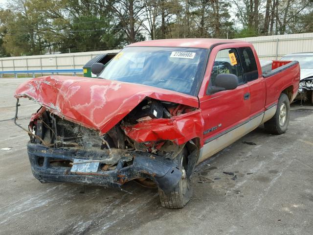 3B7HC13Z6XG121521 - 1999 DODGE RAM 1500 RED photo 2