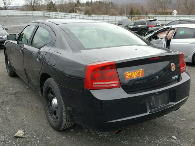 2B3KA43H07H673327 - 2007 DODGE CHARGER SE BLACK photo 3