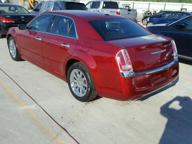 2C3CCAET6DH672647 - 2013 CHRYSLER 300C RED photo 3