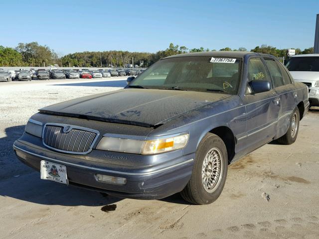 2MELM75W6VX624061 - 1997 MERCURY GRAND MARQ BLUE photo 2