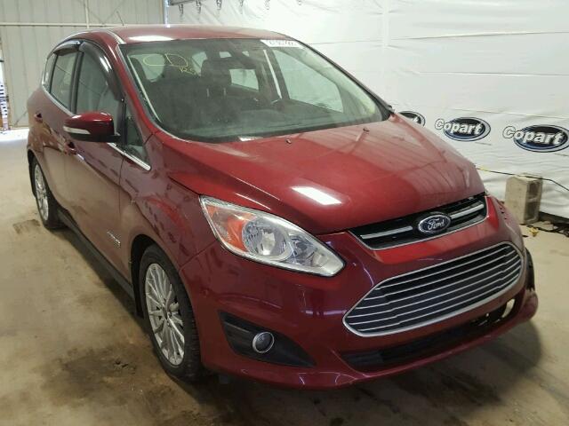 1FADP5BU9DL522095 - 2013 FORD C-MAX SEL BURGUNDY photo 1