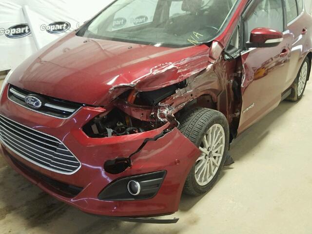 1FADP5BU9DL522095 - 2013 FORD C-MAX SEL BURGUNDY photo 9