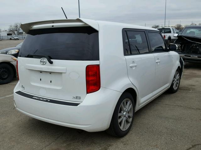 JTLKE50E181047129 - 2008 TOYOTA SCION XB თეთრი ფოტო 4