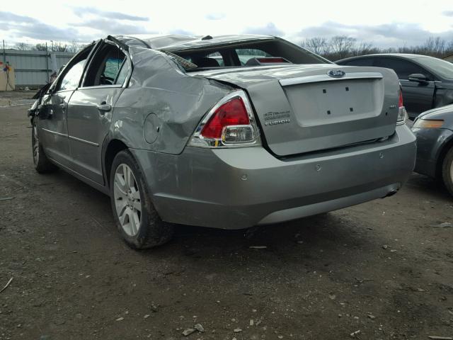 3FAHP08Z19R136576 - 2009 FORD FUSION SEL SILVER photo 3