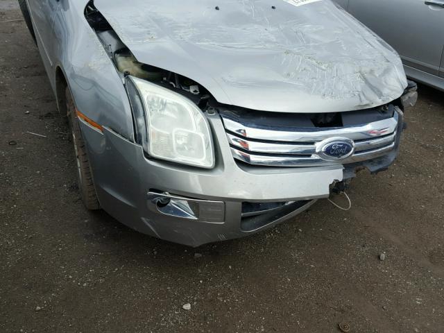 3FAHP08Z19R136576 - 2009 FORD FUSION SEL SILVER photo 9