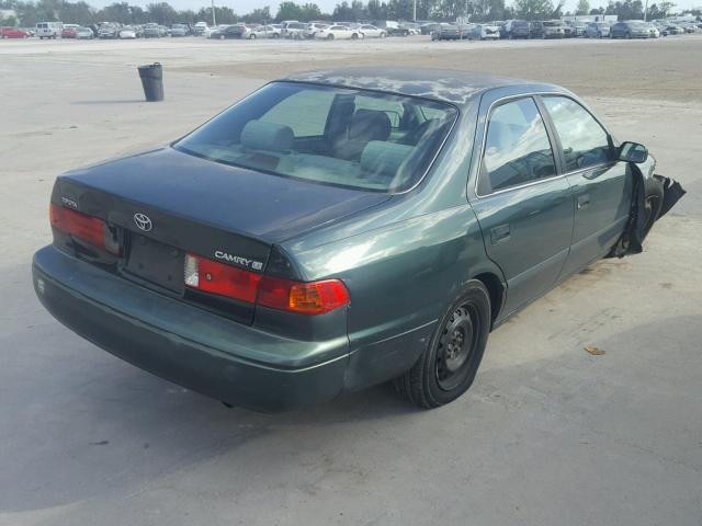 4T1BG22K41U766012 - 2001 TOYOTA CAMRY CE GREEN photo 4