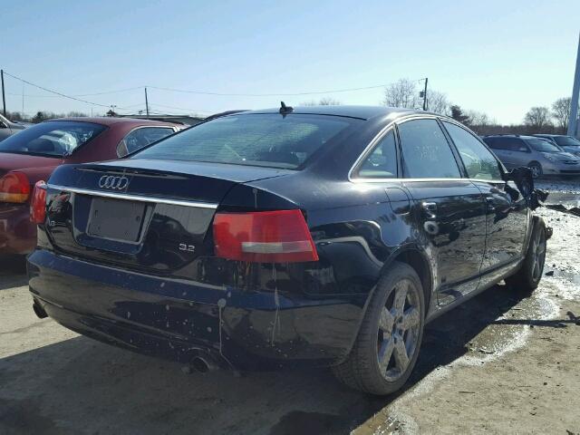 WAUAH74F18N136329 - 2008 AUDI A6 3.2 BLACK photo 4