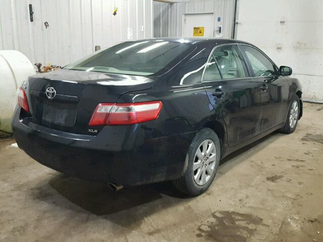 4T1BE46K27U594325 - 2007 TOYOTA CAMRY CE/L BLACK photo 4