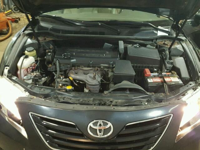 4T1BE46K27U594325 - 2007 TOYOTA CAMRY CE/L BLACK photo 7