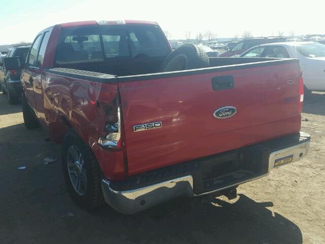 1FTPX14595FB38405 - 2005 FORD F150 RED photo 3