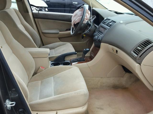 1HGCM56787A130133 - 2007 HONDA ACCORD EX GRAY photo 5