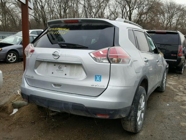 5N1AT2MV6GC801999 - 2016 NISSAN ROGUE S SILVER photo 4