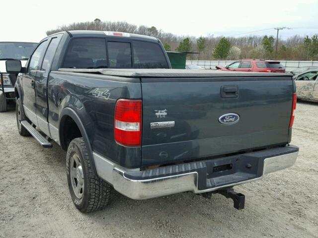 1FTPX14585NB67688 - 2005 FORD F150 Yaşıl foto 3