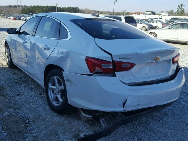 1G1ZB5ST0HF274256 - 2017 CHEVROLET MALIBU LS WHITE photo 3