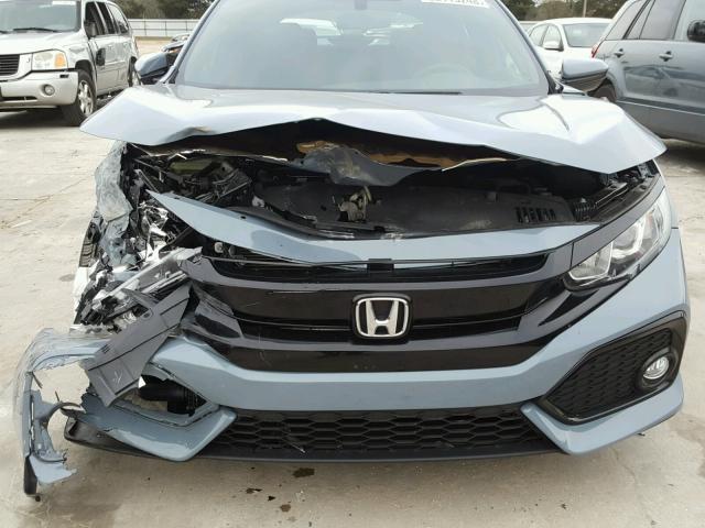 SHHFK7H59HU226482 - 2017 HONDA CIVIC EX ლურჯი ფოტო 9