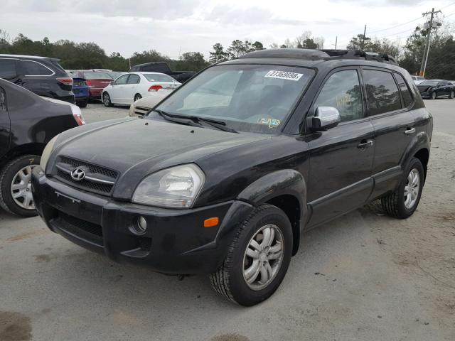 KM8JN72D46U261482 - 2006 HYUNDAI TUCSON GLS BLACK photo 2