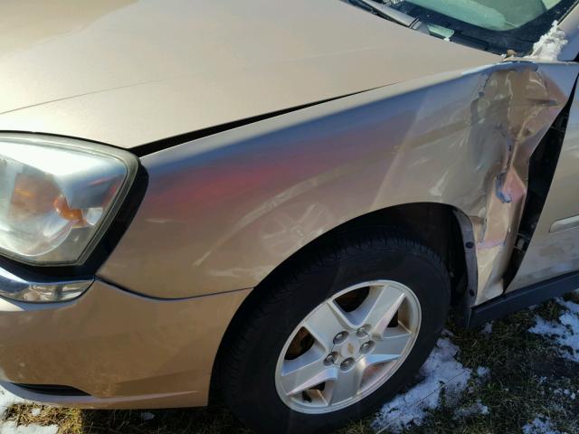 1G1ZT54874F112477 - 2004 CHEVROLET MALIBU LS ოქროსფერი ფოტო 9