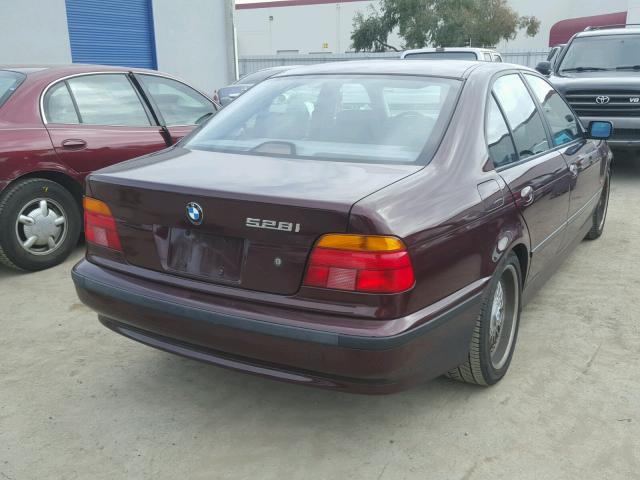 WBADD6326WBW45848 - 1998 BMW 528 I AUTO BURGUNDY photo 4