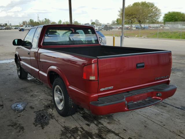 1GCCS19X238267045 - 2003 CHEVROLET S TRUCK S1 RED photo 3