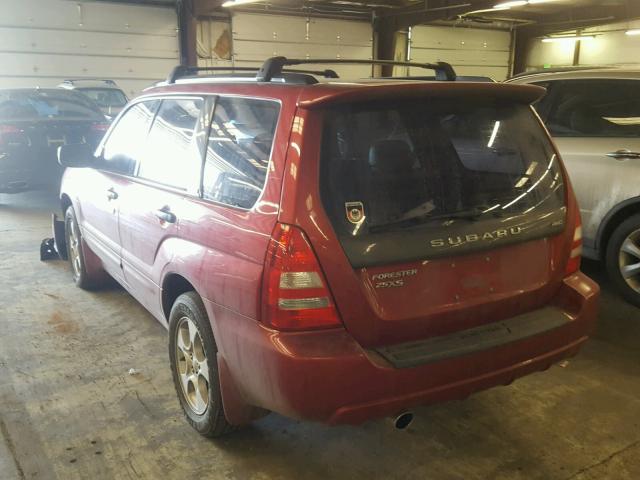 JF1SG65643H725701 - 2003 SUBARU FORESTER 2 RED photo 3