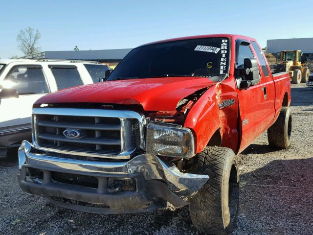 1FTNX21P84EC62074 - 2004 FORD F250 SUPER RED photo 2