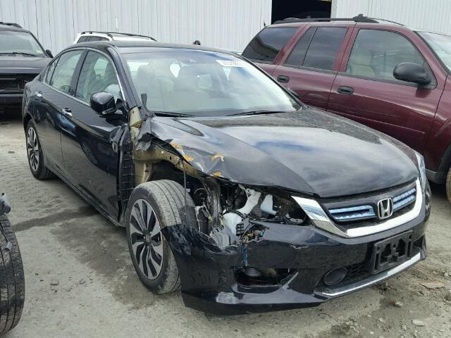 1HGCR6F71EA006788 - 2014 HONDA ACCORD HYB BLACK photo 1