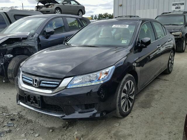 1HGCR6F71EA006788 - 2014 HONDA ACCORD HYB BLACK photo 2