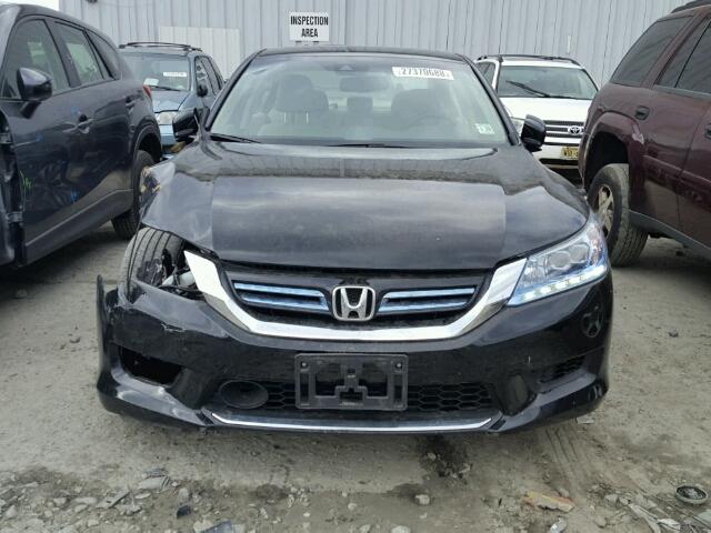 1HGCR6F71EA006788 - 2014 HONDA ACCORD HYB BLACK photo 9