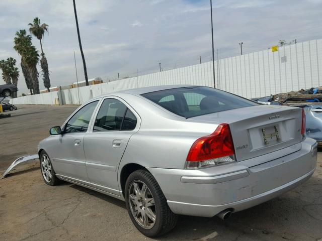 YV1RS592862500773 - 2006 VOLVO S60 2.5T SILVER photo 3