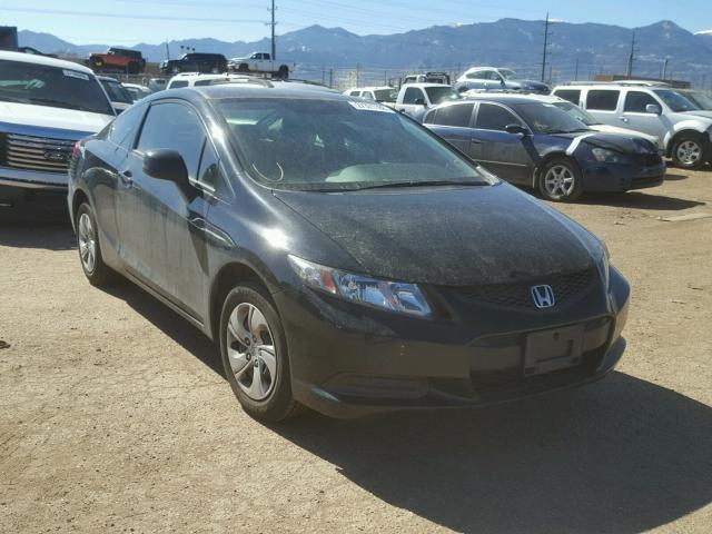 2HGFG3B5XDH510326 - 2013 HONDA CIVIC LX BLACK photo 1