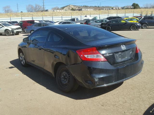 2HGFG3B5XDH510326 - 2013 HONDA CIVIC LX BLACK photo 3