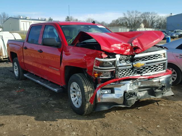 3GCUKREC3EG295651 - 2014 CHEVROLET SILVERADO RED photo 1