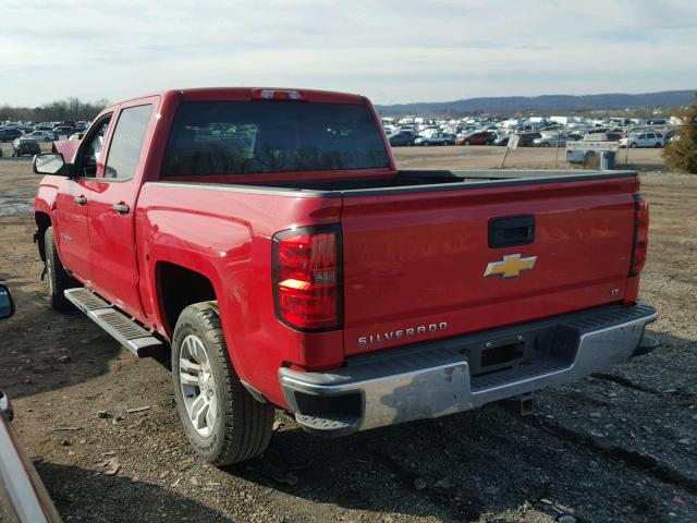 3GCUKREC3EG295651 - 2014 CHEVROLET SILVERADO RED photo 3