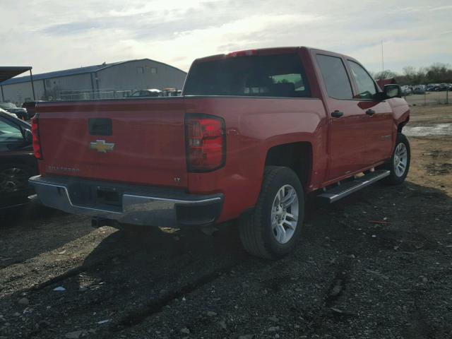 3GCUKREC3EG295651 - 2014 CHEVROLET SILVERADO RED photo 4