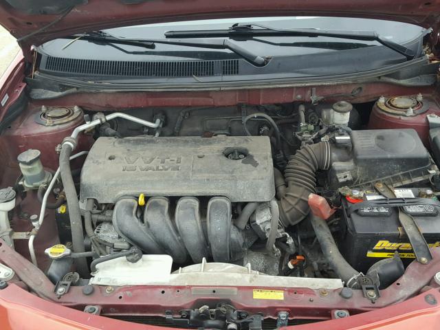 5Y2SL63825Z428000 - 2005 PONTIAC VIBE RED photo 7