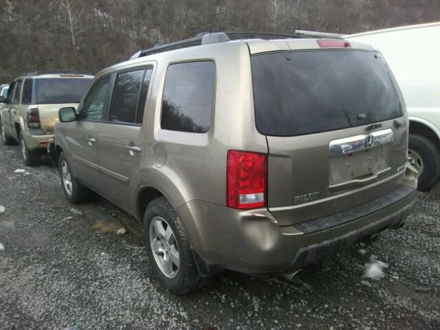 5FNYF4H51BB021551 - 2011 HONDA PILOT EXL TAN photo 3