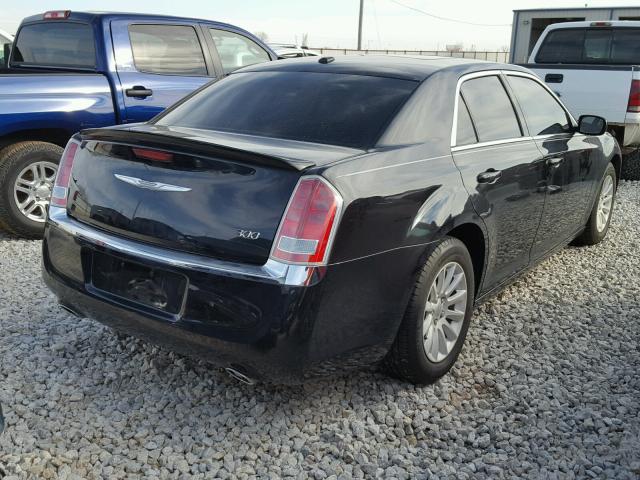 2C3CCAAG0DH633836 - 2013 CHRYSLER 300 BLACK photo 4