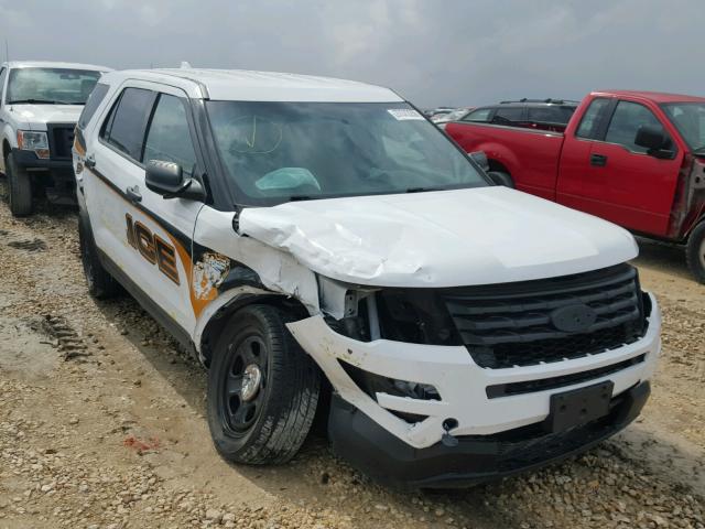 1FM5K8AR6HGB64945 - 2017 FORD EXPLORER P WHITE photo 1