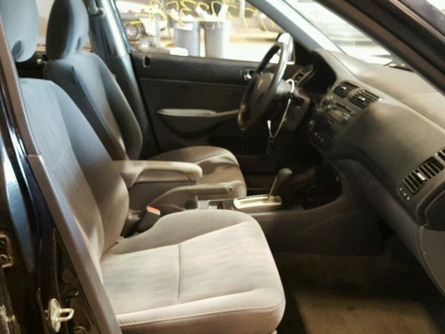 2HGES267X3H611672 - 2003 HONDA CIVIC EX შავი ფოტო 5