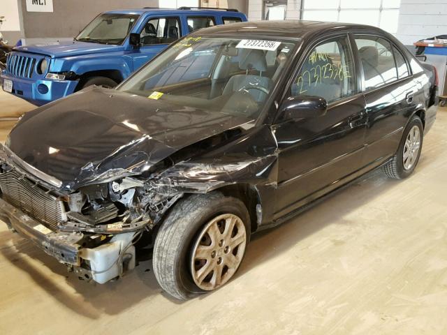 2HGES267X3H611672 - 2003 HONDA CIVIC EX შავი ფოტო 9